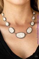 Elemental Eden - White Necklace ~ Paparazzi