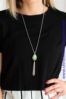 Elite Shine - Green Necklace ~ Paparazzi