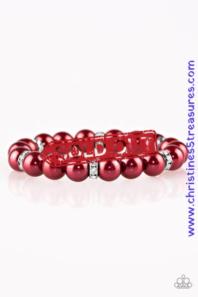 Exquisitely Elite - Red Bracelet ~ Paparazzi