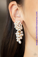 Fabulously Flattering - Gold Earrings ~ Paparazzi