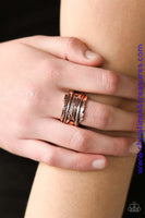 Fearless Flier - Copper Ring ~ Paparazzi
