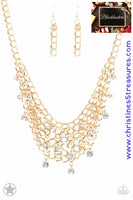 Fishing For Compliments- Gold Necklace ~ Paparazzi