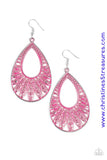 Flamingo Flamenco - Pink Earrings ~ Paparazzi