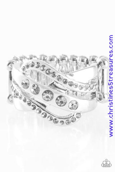 Flirting With Sparkle - Silver Ring ~ Paparazzi