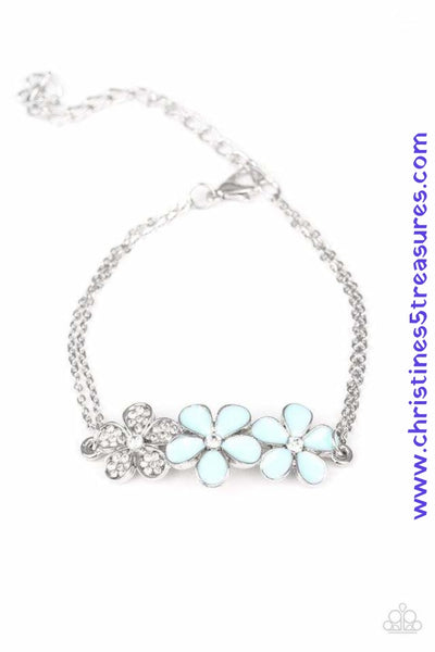 Flowering Fiji - Blue Bracelet ~ Paparazzi