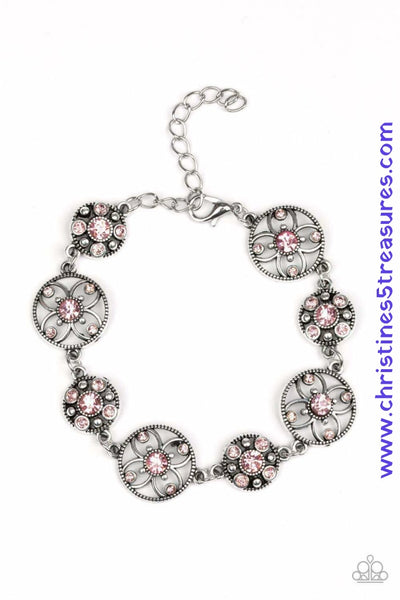 Flowery Fashion - Pink Bracelet ~ Paparazzi