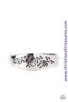 Fond Of Florals - Silver Bracelet ~ Paparazzi Bracelets