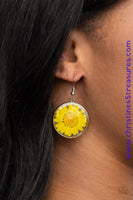 Forever Florals - Yellow Earrings ~ Paparazzi