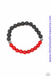 Fortune - Red Bracelet ~ Paparazzi