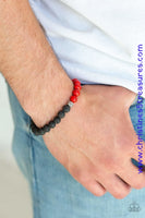 Fortune - Red Bracelet ~ Paparazzi