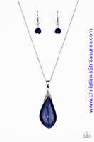Friends In Glow Places - Blue Necklace ~ Paparazzi