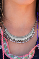 Fringe Out - Silver Necklace ~ Paparazzi