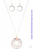 Full Eclipse - Rose Gold Necklace ~ Paparazzi