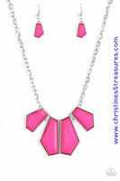 Get Up And Geo - Pink Necklace ~ Paparazzi