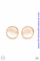 Get Up And Glow - Rose Gold Earrings ~ Paparazzi