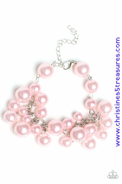 Girls In Pearls - Pink Bracelet ~ Paparazzi