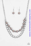 Glam And Grind - Silver Necklace ~ Paparazzi