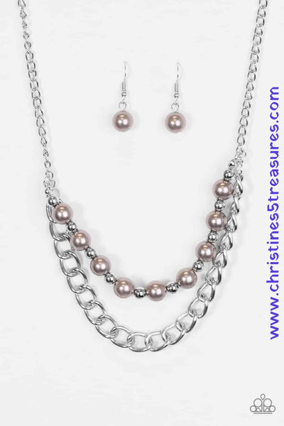 Glam And Grind - Silver Necklace ~ Paparazzi