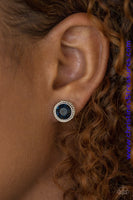 Glam Over - Blue Post Earrings ~ Paparazzi