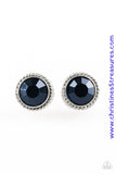 Glam Over - Blue Post Earrings ~ Paparazzi