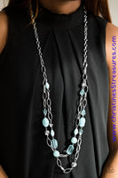 Gleam Weaver - Blue Necklace ~ Paparazzi