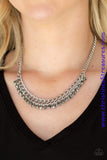 Glow And Grind - Silver Necklace ~ Paparazzi