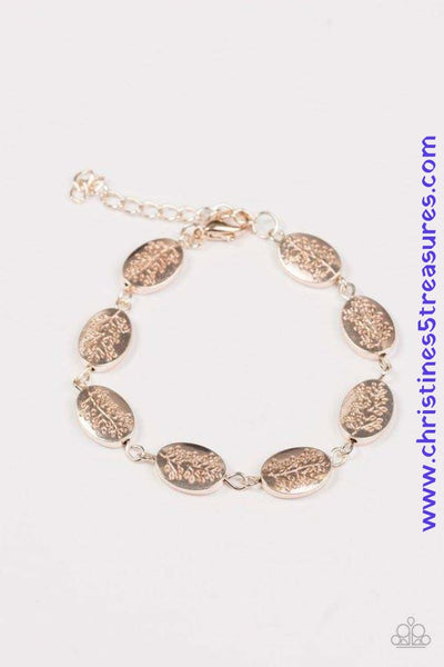 Good Things Come In Trees - Rose Gold Bracelet ~ Paparazzi