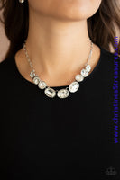 Gorgeously Glacial - White Necklace ~ Paparazzi