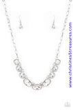 Gorgeously Glacial - White Necklace ~ Paparazzi