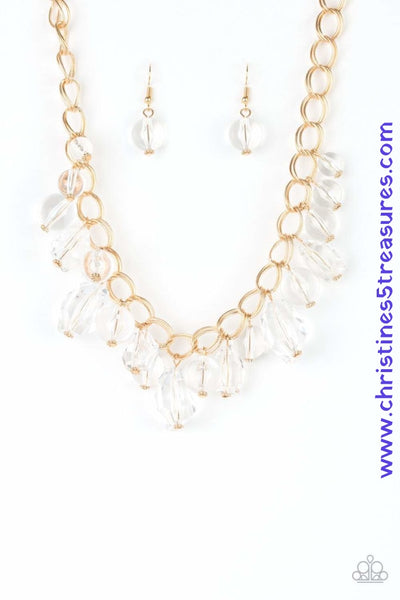 Gorgeously Globetrotter - Gold Necklace ~ Paparazzi