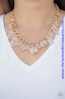 Gorgeously Globetrotter - Gold Necklace ~ Paparazzi