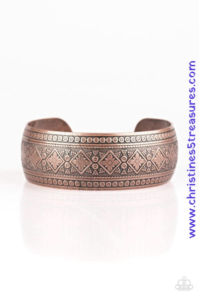 Gorgeously Gypsy - Copper Bracelet ~ Paparazzi Bracelets