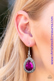 Grandmaster Shimmer - Pink Earrings ~ Paparazzi