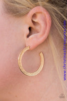Haute Glam - Gold Hoop Earrings ~ Paparazzi