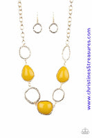 Haute Heirloom - Yellow Necklace ~ Paparazzi