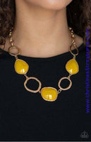 Haute Heirloom - Yellow Necklace ~ Paparazzi