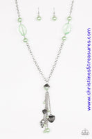 Heart-Stopping Harmony - Green Necklace ~ Paparazzi