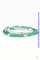 Hello Beautiful - Green Bracelets ~ Paparazzi