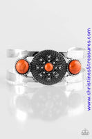 Here Comes The Sundial - Orange Cuff ~ Paparazzi