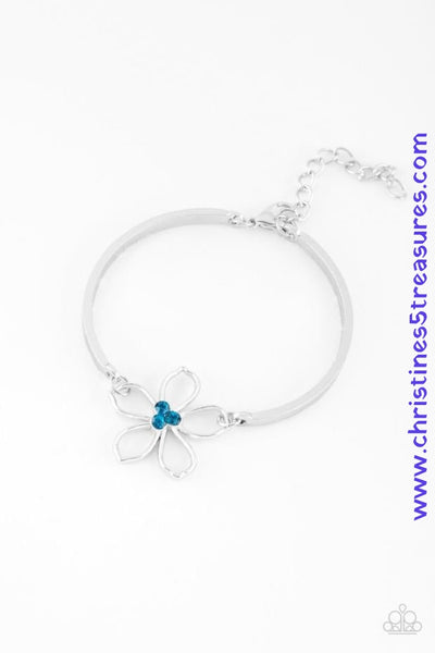 Hibiscus Hipster - Blue Bracelet ~ Paparazzi