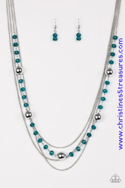 High Standards - Blue Necklace ~ Paparazzi