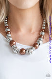 Hollywood Haute Spot - Brown Necklace ~ Paparazzi