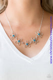 Hoppin Hibiscus - Blue Necklace ~ Paparazzi