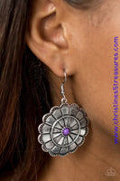 Im No Wallflower - Purple Earrings ~ Paparazzi