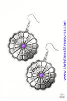 Im No Wallflower - Purple Earrings ~ Paparazzi