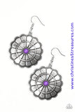 Im No Wallflower - Purple Earrings ~ Paparazzi