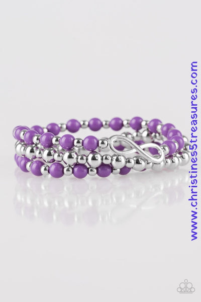 Immeasurably Infinite - Purple Bracelets ~ Paparazzi