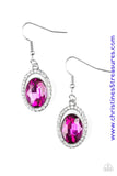 Imperial Shine-Ness - Pink Earrings ~ Paparazzi