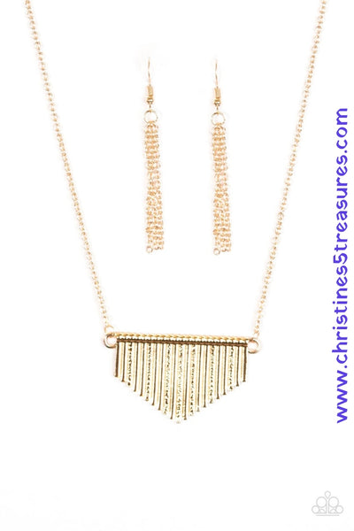 Imperially Industrial - Gold Necklace ~ Paparazzi