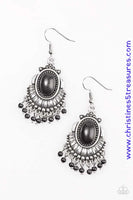 Incan Empress - Black Earrings ~ Paparazzi